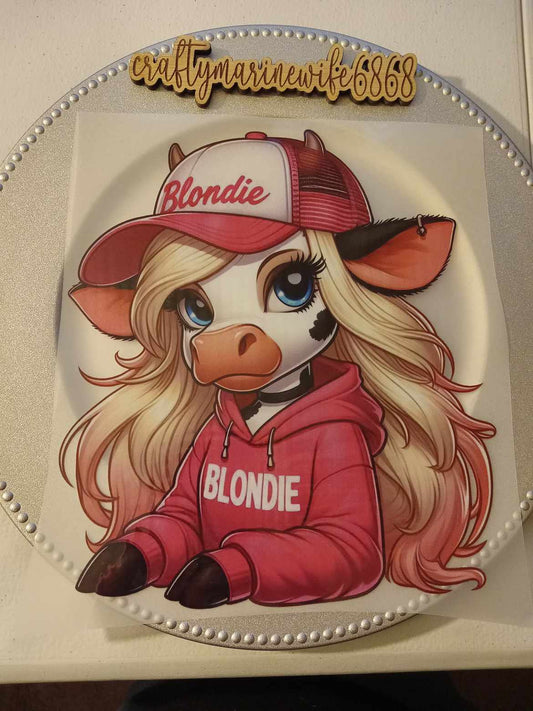 Blondie heifer DTF